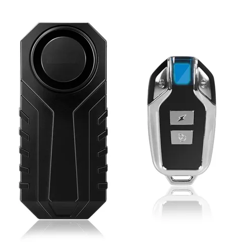 Anti Theft Burglar Bike Alarm with Remote, 110dB Wireless Anti-Theft Vibratio...