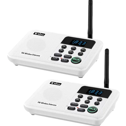 Intercoms Wireless for Home 1 Mile Range 22 Channel 100 Digital Code Display ...