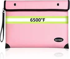 Upgraded Fireproof Money Bag10 Layers of Heat Insulated Materials6500F Firepr...