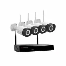 10-Channel Wi-Fi 6 NVR Surveillance Kit, 3MP Super Bright 18-LED Floodlight Audi