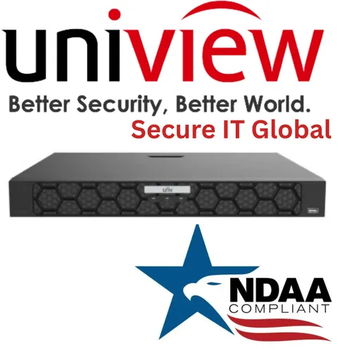 UNV 8-Ch 16MP 2 SATA HDDs Audio NDAA Uniview Security Surveillance Recorder NVR