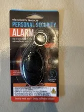Via Security Products Personal Security Alarm 100dB Keychain LED Flashlight