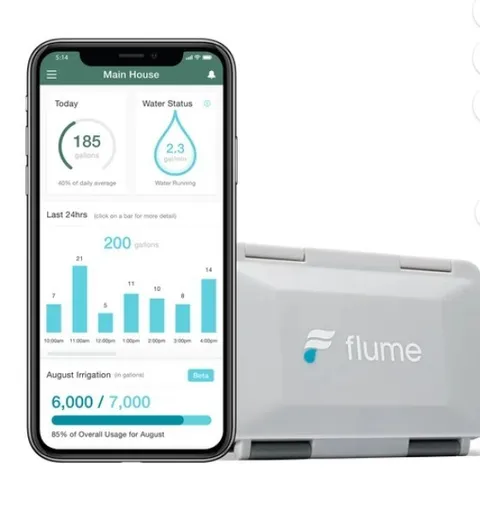 Flume Smart Home Water Monitor & Leak Detector  F2200