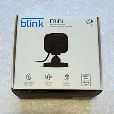 Blink Mini Indoor HD Wi‑Fi IP Security Camera Black Night Vision Two‑Way Audio