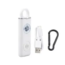 ABS Personal Self Defense Alarm 130dB Anti-wolf Alert With LED Light Keychain