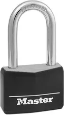 Black Covered Aluminum Lock, Gym Locker Lock with Key, Outdoor Padlock with L...