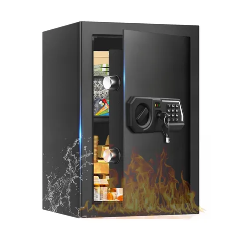 3.4 Cub Large Safes for Home Use, Digital Home Safe Box Fireproof Waterproof ...