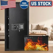 Digital Keypad Safe Box for Home with Fireproof Bag, Heavy Duty Steel Security