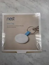 Google Nest Tag Wireless Home Security Key Fob - White/Blue - NEW SEALED!