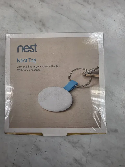 Google Nest Tag Wireless Home Security Key Fob - White/Blue - NEW SEALED!