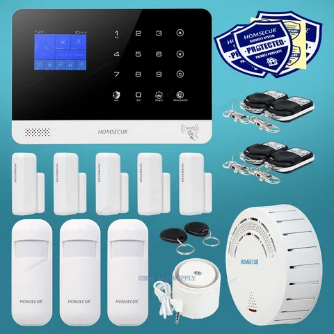HOMSECUR Wireless WIFI 4G RFID SMS Autodial Burglar Alarm System
