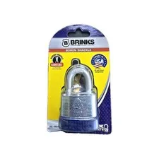 Brinks 682-44001 Steel Keyed Padlock 44mm Boron Shackle Cut/Pry Resistant