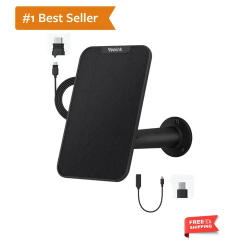 Compact 3W Solar Panel with USB-C Port - Perfect for Outdoor Security Cameras