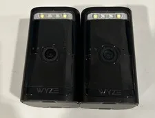 2 Wyze Battery Cam Pro WYZECOP Security Camera Wireless 2k HDR Motion Detection