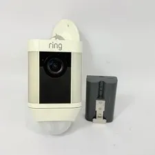 Ring Spotlight Cam Outdoor HD Security Camera with Battery Tested Works Great
