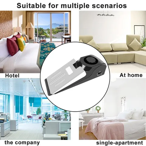 Door Stop Alarm Mobile Security System Super Loud Anti-theft 3 Level alarm OY