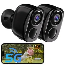 ELECCTV 5G/2.4G WiFi Security Cameras Wireless Outdoor, 2K 5G Security Camera...