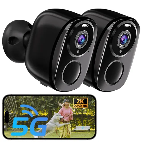 ELECCTV 5G/2.4G WiFi Security Cameras Wireless Outdoor, 2K 5G Security Camera...