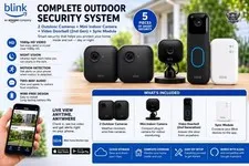 Blink 2 Pack Outdoor 4 Camera with Mini Camera & Video Doorbell (2nd Generation)