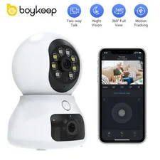 boykeep Wireless 5G WiFi Security Camera 2K Smart Indoor Night Vision Wired Cam