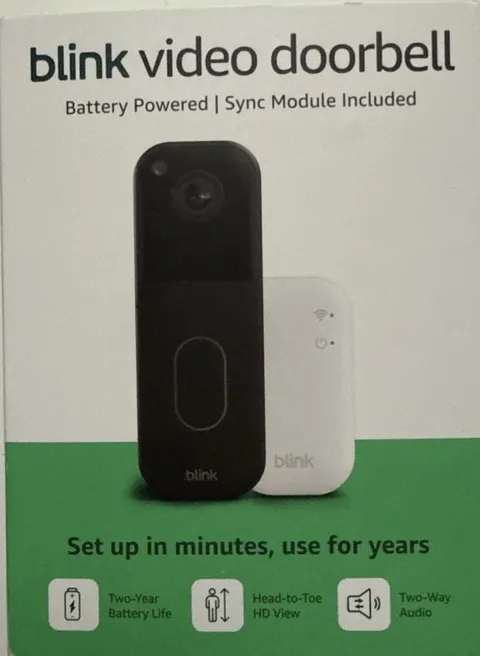 NEW 2025 Blink Video Doorbell 2nd Gen With Sync Module Core System - New