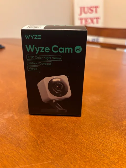 Wyze Cam v4 - 2.5K QHD Indoor/Outdoor WiFi Smart Security Camera