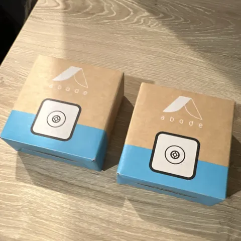 abode Acoustic Glass Break Sensor Wireless Z-Wave Alexa/Google Alert (2 pack)