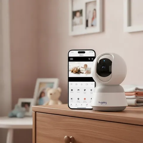 3K 5MP Indoor Pan/Tilt Security Camera with Auto-Focus,Ideal for Baby Monitor...
