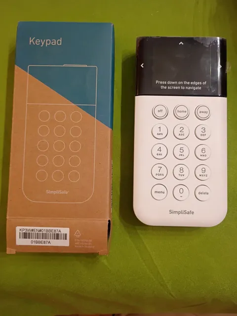SimpliSafe KP3 Home Security System Keypad Remote White Model SSKP3 Tested