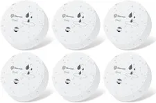 Geevon 6 Pack Water Leak Detectors, 100dB Water Sensor Alarms Flood Detector for