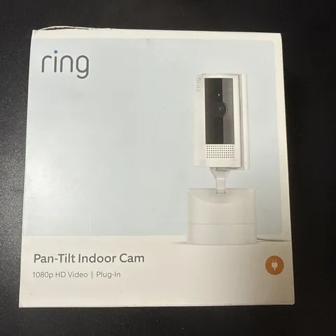 Ring Pan-Tilt Indoor Cam 1080p HD Plug in Damaged Box