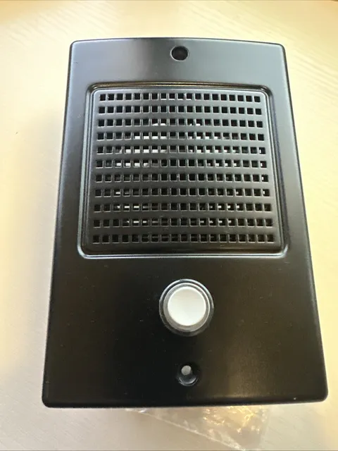 M&S NuTone BD3B Black Door Speaker / Station With Chime Button