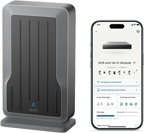 NVR Wi‑Fi Module, Only for Poe NVR System, Supports up to 16 Wi-Fi Cameras, Vi
