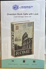 Jssmst Diversion Book Safe Combination Lock Medium Capacity Rome Design