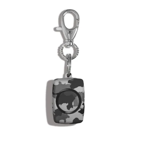 Essentials Personal Safety Alarm for Women, Grey Camo 125 Decibel Alarm with LED