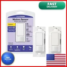Lutron MS-OPS2H-2-WH Motion Sensor Switch 2A Single Pole for Any Bulb