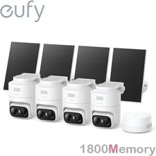 eufy Security eufyCam C37 2K Wireless Security Camera 3W Solar HomeBase Mini