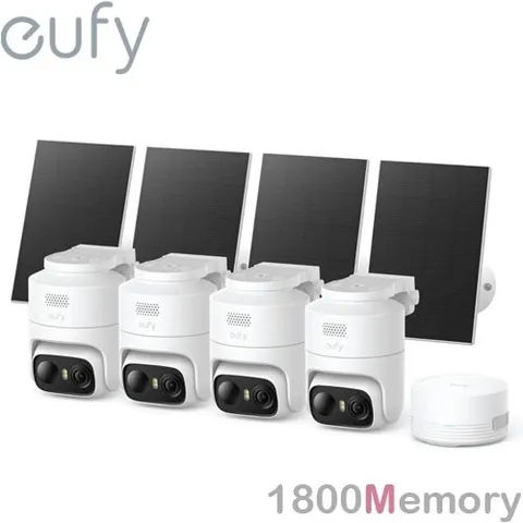 eufy Security eufyCam C37 2K Wireless Security Camera 3W Solar HomeBase Mini