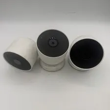 Google Nest Cam Battery G3AL9 Lot of 3 Security Cameras Untested Parts/Repair