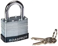Roadpro RPLS-40/2 Padlock/2pk 1.5 .in Steel Lam Key Alike (rpls40/2)