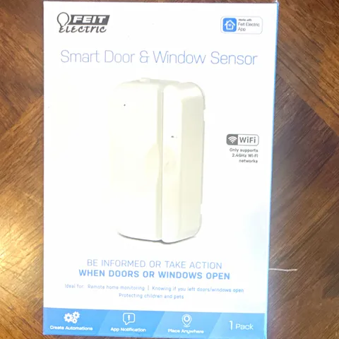 Feit Electric Smart Door/Window Sensor Wi-Fi Feit App MOT/DOOR/WIFI/BAT