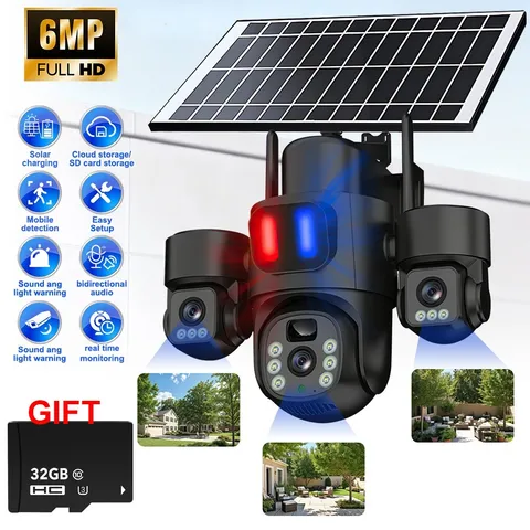 Home Security WiFi Wireless Solar Camera Night Vision PIR Sensor Surveillance