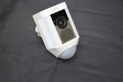 Ring Spotlight Cam Wired Outdoor Security Camera White 1080p UNTESTED
