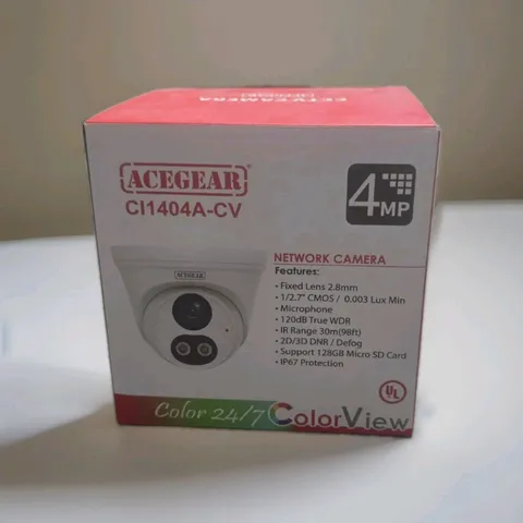 Acegear CT1404ACV 4mp  TVI 2.8mm Fixed Lens Color View IP67 P 120db WDR Smart-IR