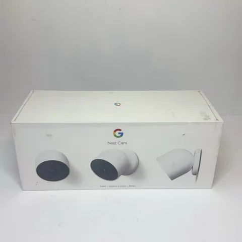 Google Nest Cam (Battery) 3-Pack – White | Factory Sealed