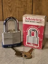 Master Lock No. 17 Super Security Padlock NOS  USA