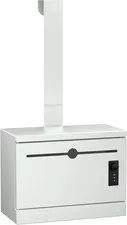 Adjustable Over-The-Door Steel Drop Box for Payments & Keys - White