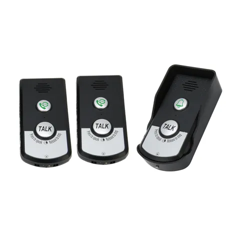 (Black 1T2)Intercom Doorbells Long Distance Intercomunicador Voice Doorbell