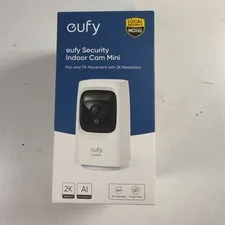 Eufy Wi-Fi Pan and Tilt Mini Indoor Security Camera T8414 - WHITE