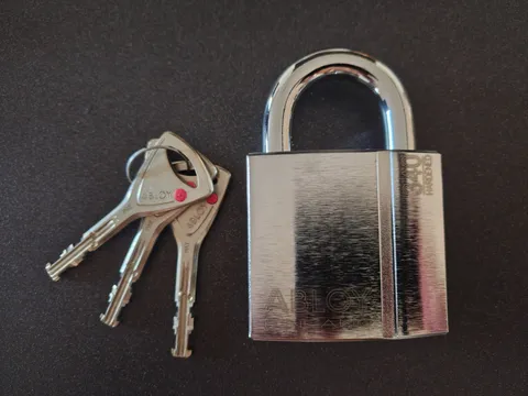 Genuine Abloy 340 PROTEC Hardened Padlock. Includes 3 Keys.